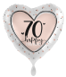 Preview: Folienballon - Lovely Birthday, Zahl 70 - ø 43cm